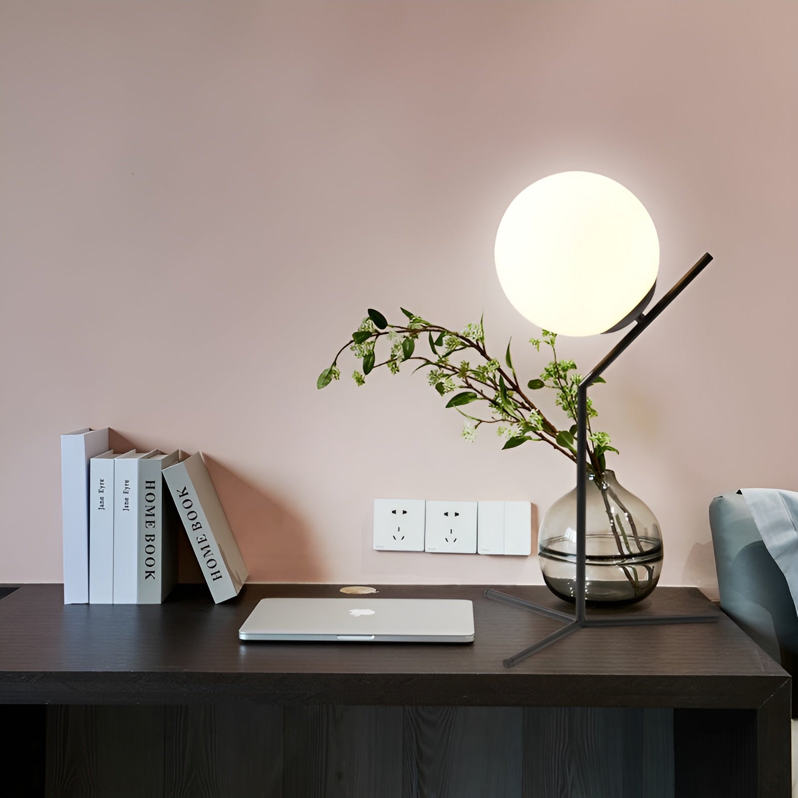 TwinkleSphere Touch Lamp – Elegante Glazen Bol LED Nachtlamp – Moderne Tafellamp voor Woonkamer & Kantoor
