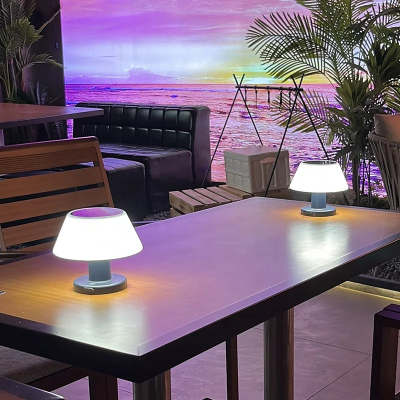 Zonne-energie Tafellamp – Oplaadbaar, Waterdicht en Modern LED-Design
