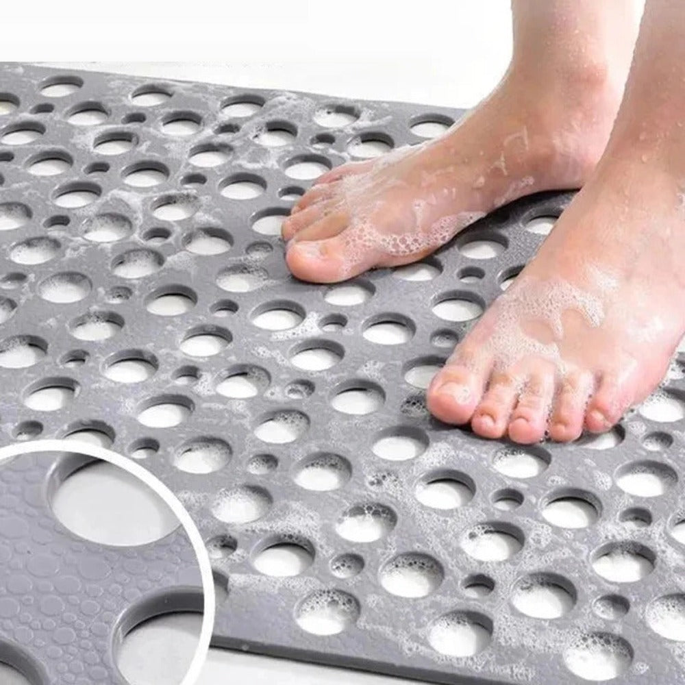 Antislip Douchemat met Antibacteriële Bescherming en Sterke Zuignappen - Veiligheid en Hygiëne voor de Badkamer