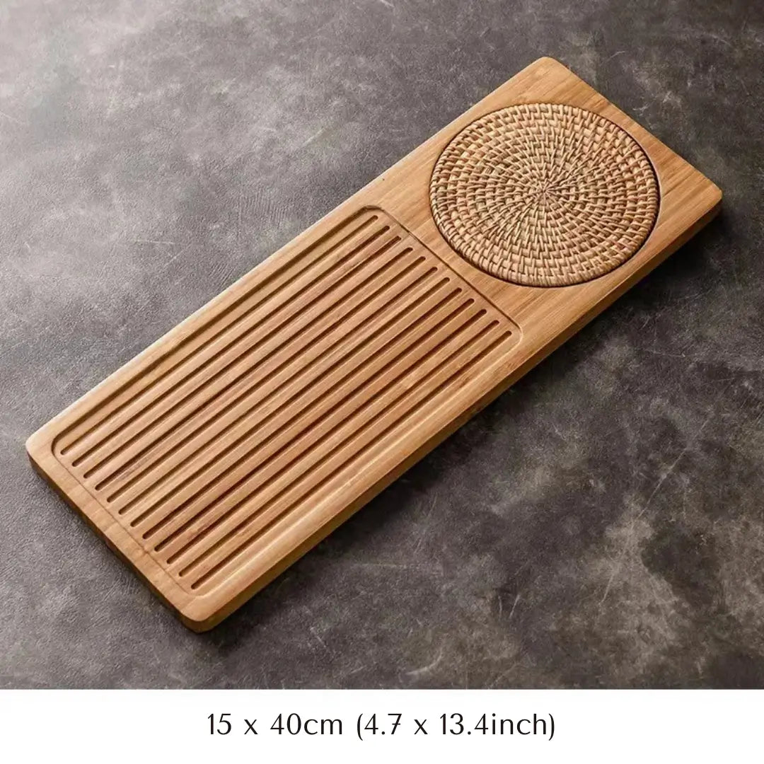 Thee Tray voor Gongfu Ceremonies – Handgemaakt en Duurzaam
