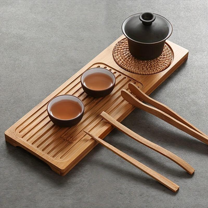 Thee Tray voor Gongfu Ceremonies – Handgemaakt en Duurzaam
