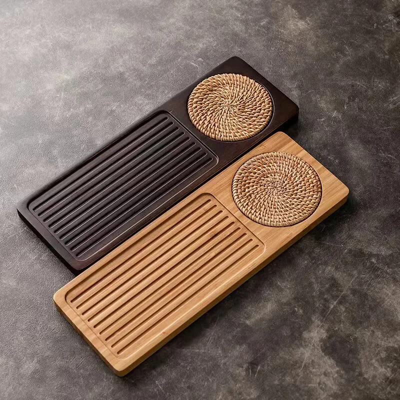 Thee Tray voor Gongfu Ceremonies – Handgemaakt en Duurzaam