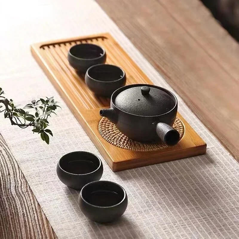 Thee Tray voor Gongfu Ceremonies – Handgemaakt en Duurzaam