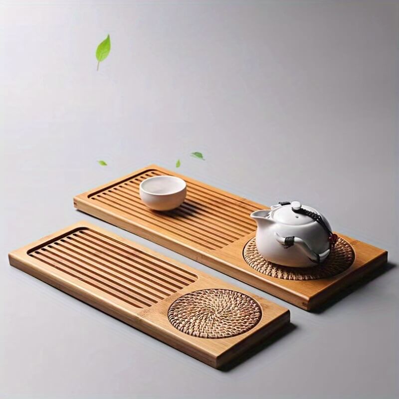 Thee Tray voor Gongfu Ceremonies – Handgemaakt en Duurzaam