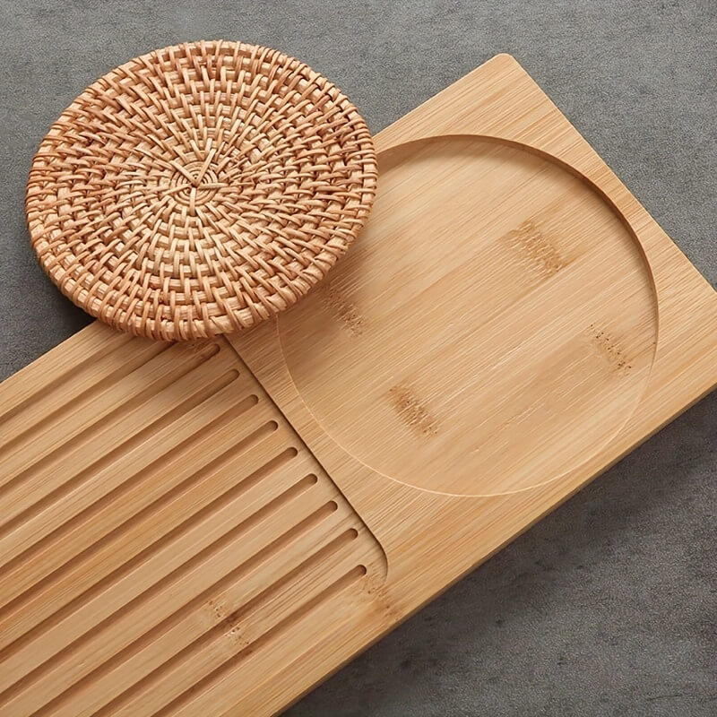 Thee Tray voor Gongfu Ceremonies – Handgemaakt en Duurzaam