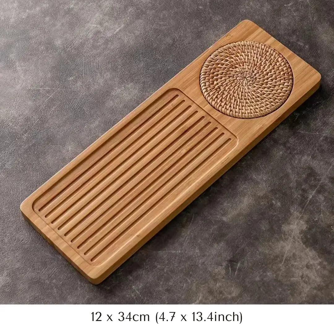 Thee Tray voor Gongfu Ceremonies – Handgemaakt en Duurzaam