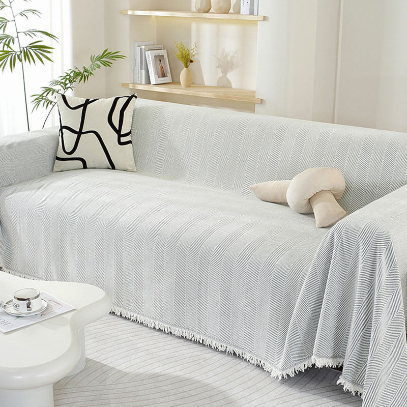 Banksprei met kwastjes | Gezellig design