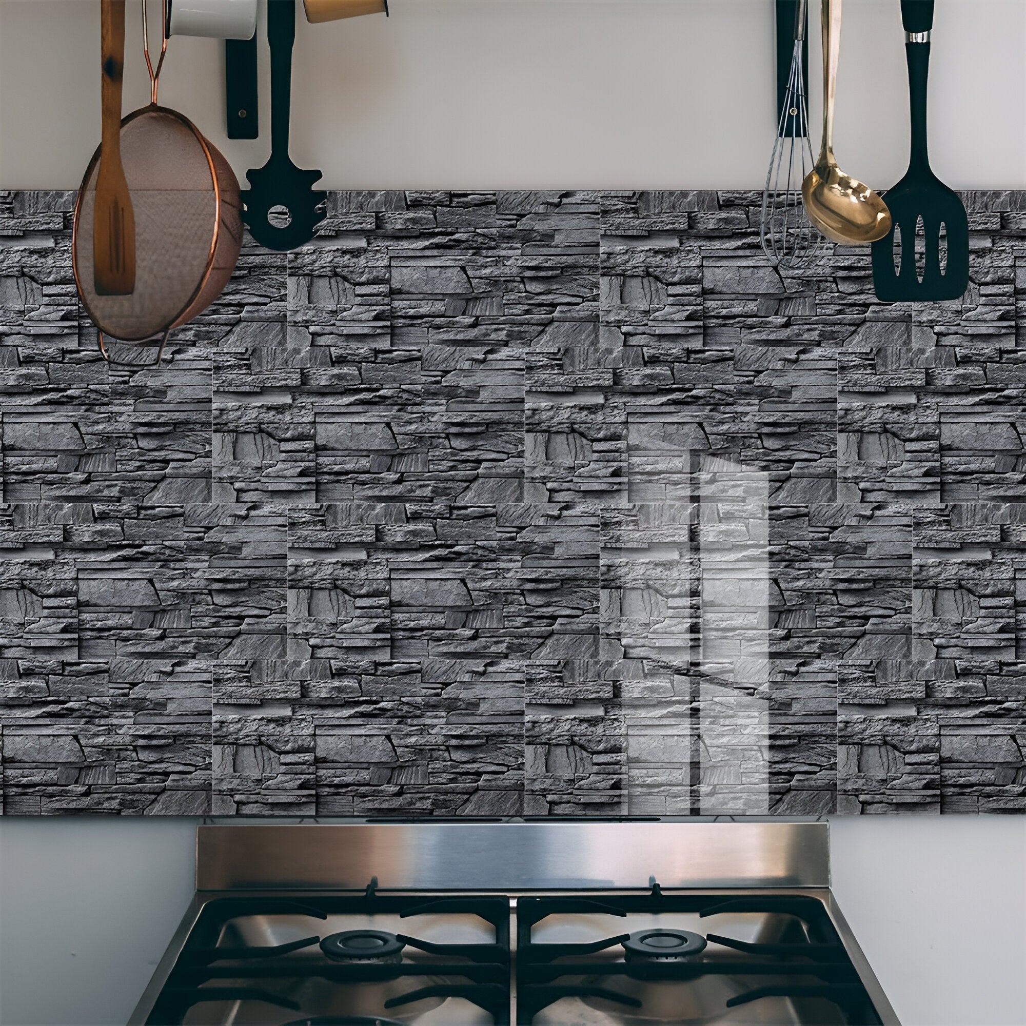 Borduurpannentegels Wandpaneel - Zelf -adhesieve marmeren look voor een snelle ruimte -upgrade