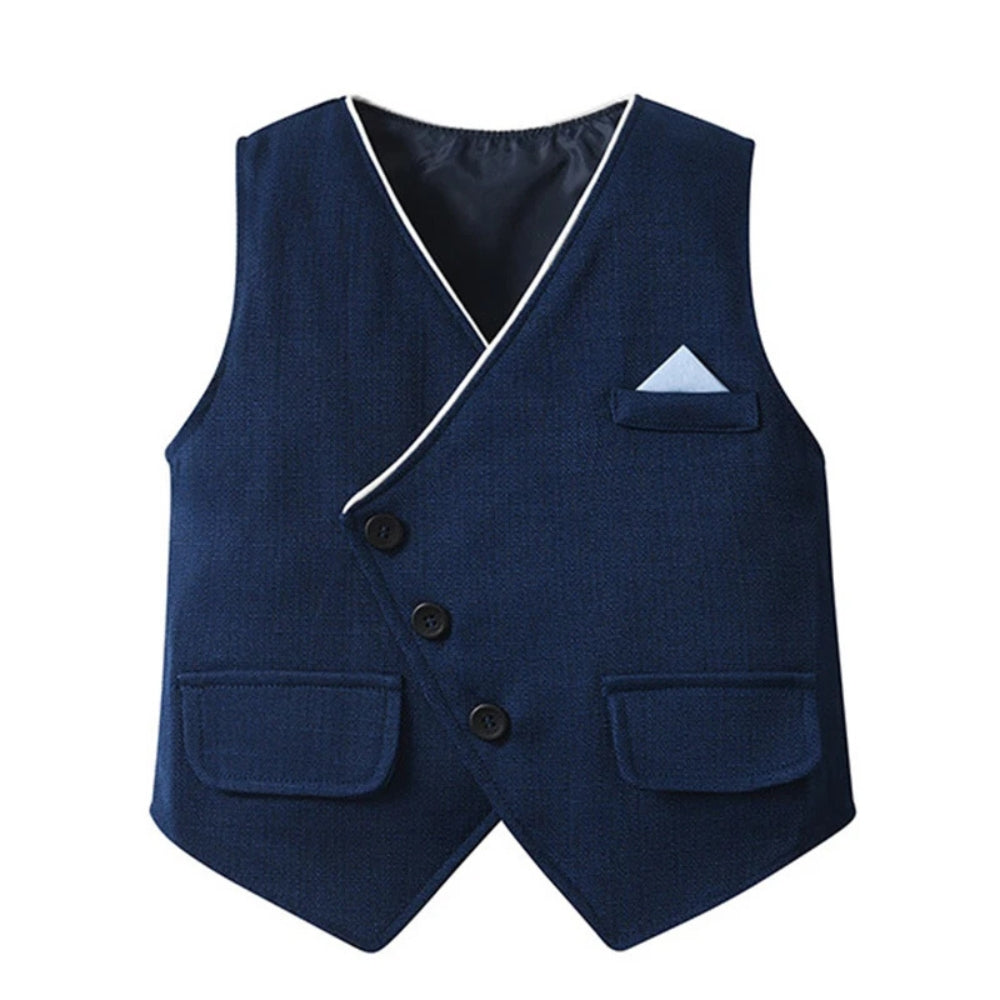 Chic 3-delig jongenspak – overhemd, vest en pantalon met vlinderdas