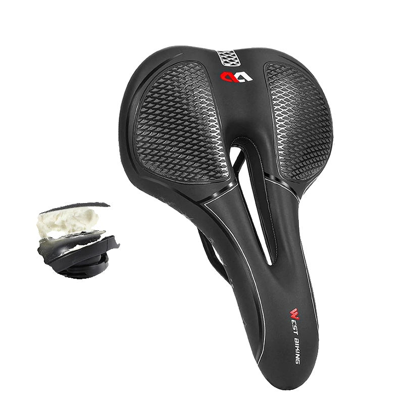 Comfortabel Fietszadel Tegen Zadelpijn voor Racefietsen en Mountainbikes – Waterdicht en Ergonomisch Design