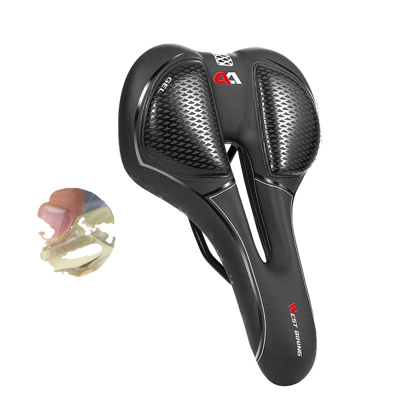 Comfortabel Fietszadel Tegen Zadelpijn voor Racefietsen en Mountainbikes – Waterdicht en Ergonomisch Design