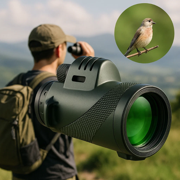Compacte 600x Ultra-Zoom Monokijker met HD lens 600x – Lichtgewicht en Weerbestendig voor Wandelen en Vogelspotten