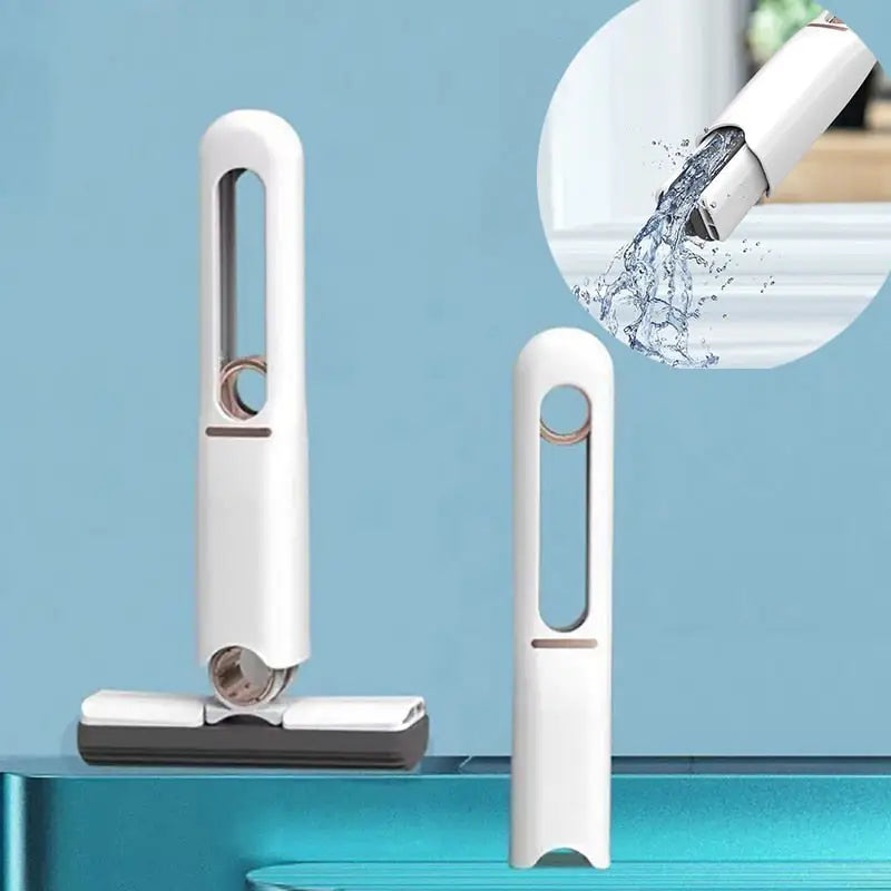 Compacte MiniMop met Dubbelzijdige Mopkop voor Efficiënt Schoonmaken – Lichtgewicht en Draagbaar voor Diverse Oppervlakken