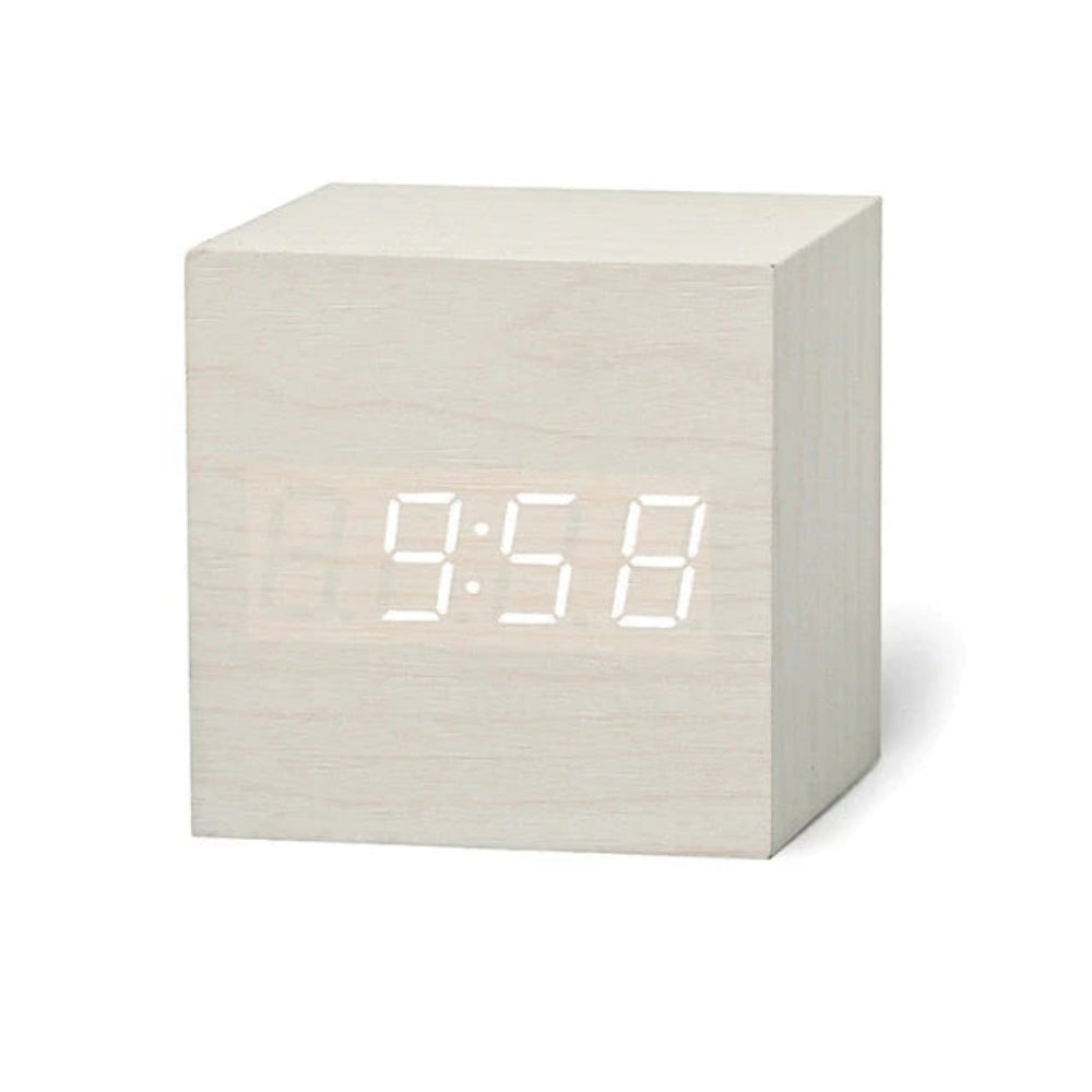 Compacte Mini Digitale Wekker met Instelbare Helderheid en Nachtmodus - LED Wekker voor Tijd, Datum en Temperatuur