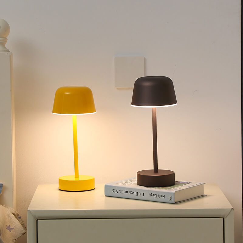 Dimbare Oplaadbare Tafel Lamp met Batterij – Compact en Draagbaar, Drie Lichtkleuren, Modern Ontwerp