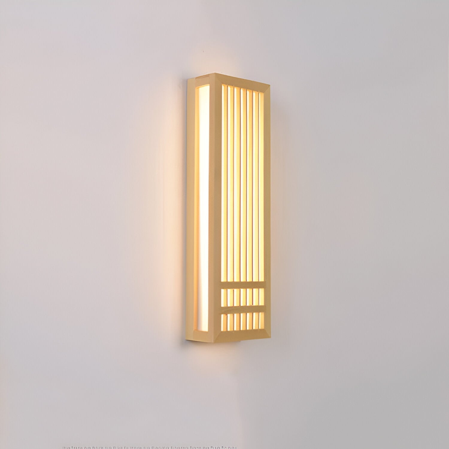 DoaGlow Japanse houten wandlamp - moderne Japanse verlichting van hout en acryl