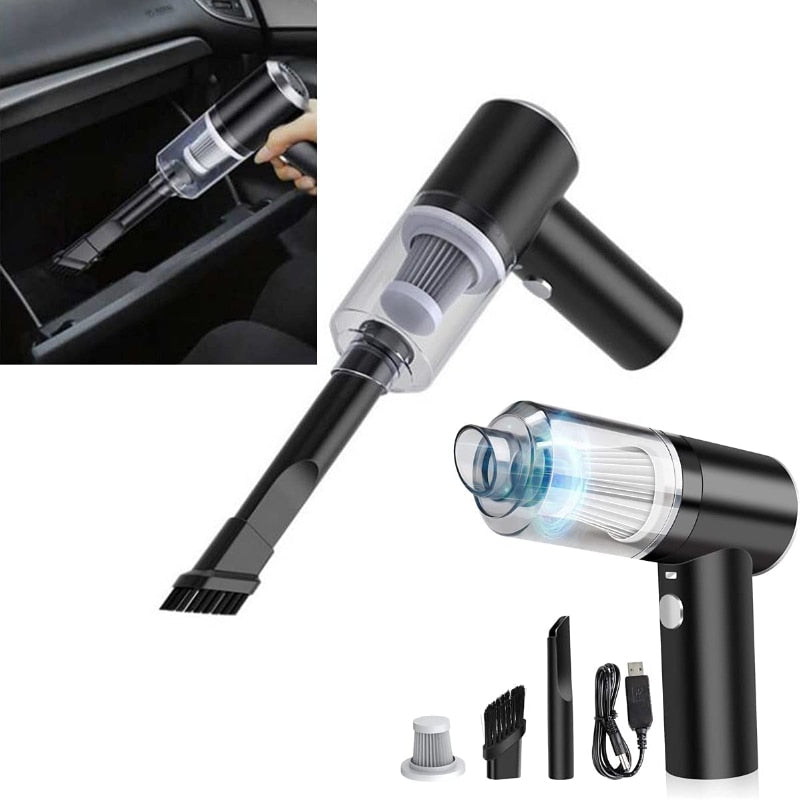 Draadloze Mini Stofzuiger met Vacuümfunctie – Compact, USB Oplaadbaar, Krachtige 38.000 RPM voor Efficiënte Reiniging