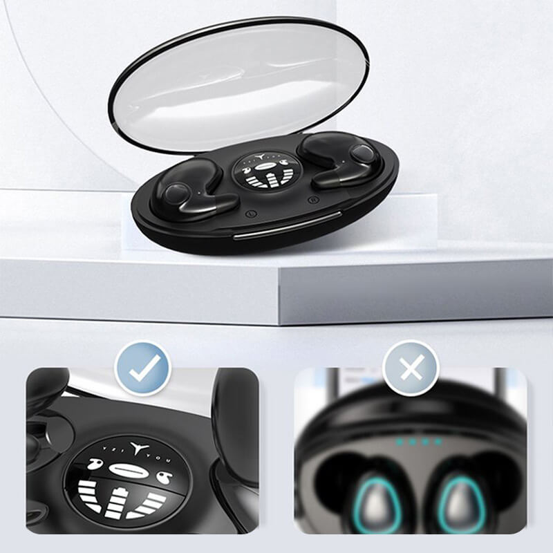 Draadloze Oordopjes met Actieve Ruisonderdrukking en 24 Uur Batterijduur - IPX5 Waterdicht Bluetooth Oortjes voor Slaapcomfort
