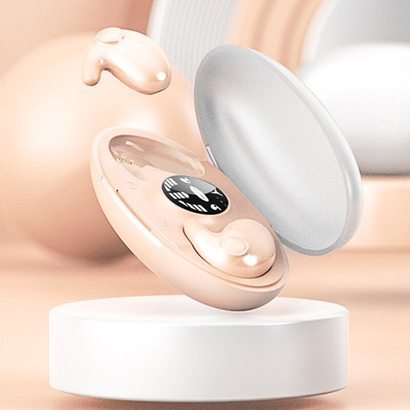 Draadloze Oordopjes met Actieve Ruisonderdrukking en 24 Uur Batterijduur - IPX5 Waterdicht Bluetooth Oortjes voor Slaapcomfort