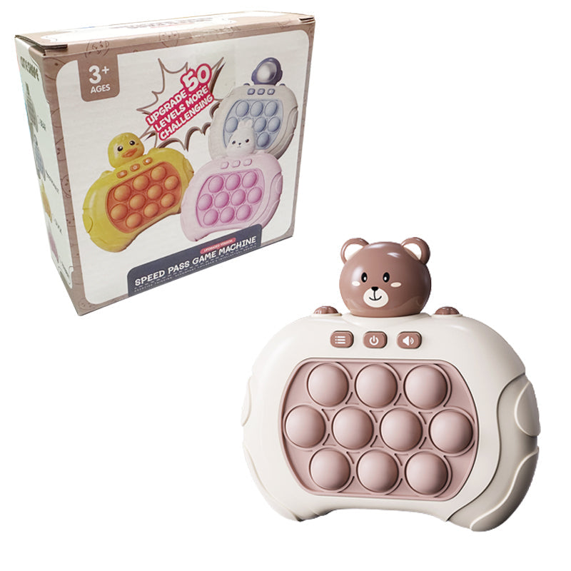 Draagbare Spelconsole met Pop-it Design voor Reflex- en Concentratieverbetering – 10 Verlichte Knoppen