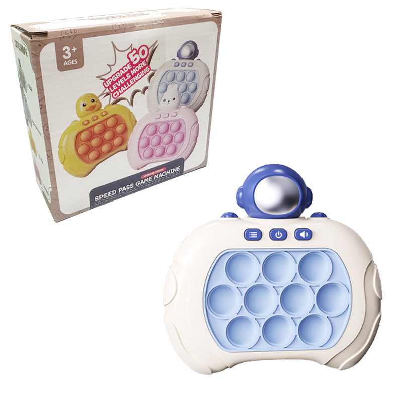 Draagbare Spelconsole met Pop-it Design voor Reflex- en Concentratieverbetering – 10 Verlichte Knoppen