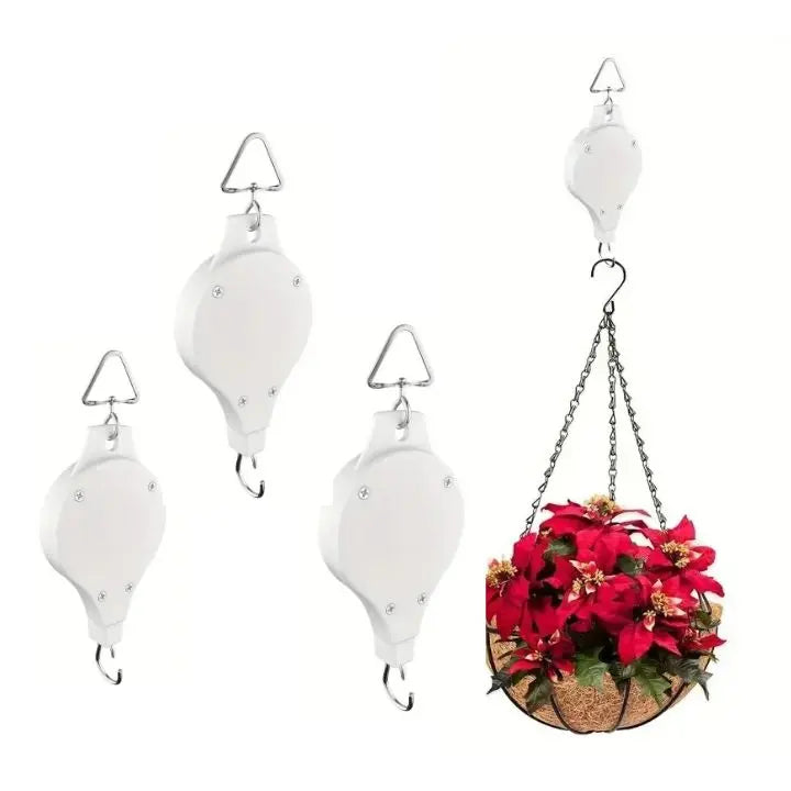 Elegante Plantenhanger met Pulley-Systeem – Duurzaam en Ruimtebesparend voor Binnen en Buiten