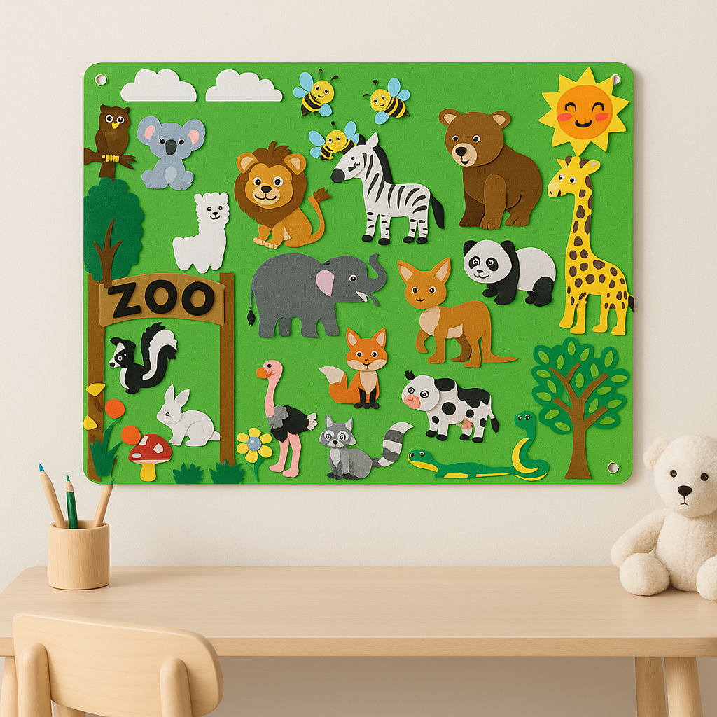 Feltboard voor Kinderen – Creatief Interactief Speelgoed, BPA-vrij en Herbruikbaar