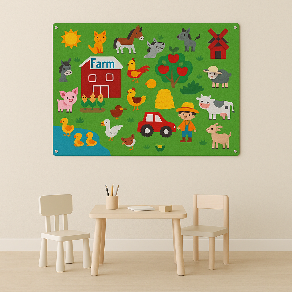 Feltboard voor Kinderen – Creatief Interactief Speelgoed, BPA-vrij en Herbruikbaar
