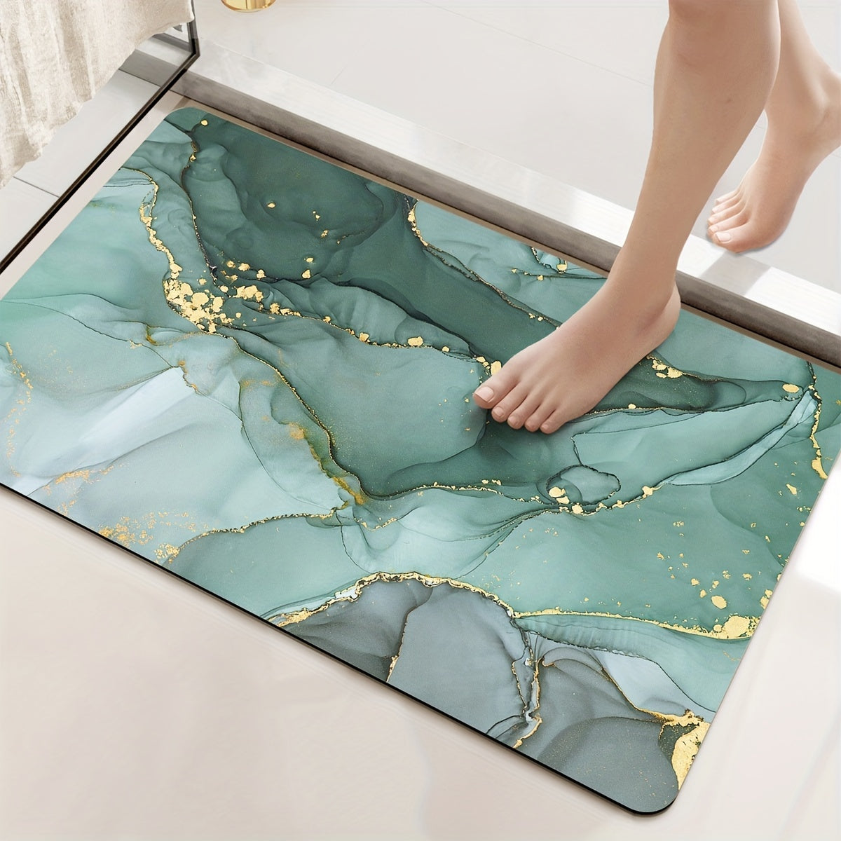 Fien marmeren-anti-tiroetsch-bath-mat-luxe comfort en beveiliging voor uw badkamer "