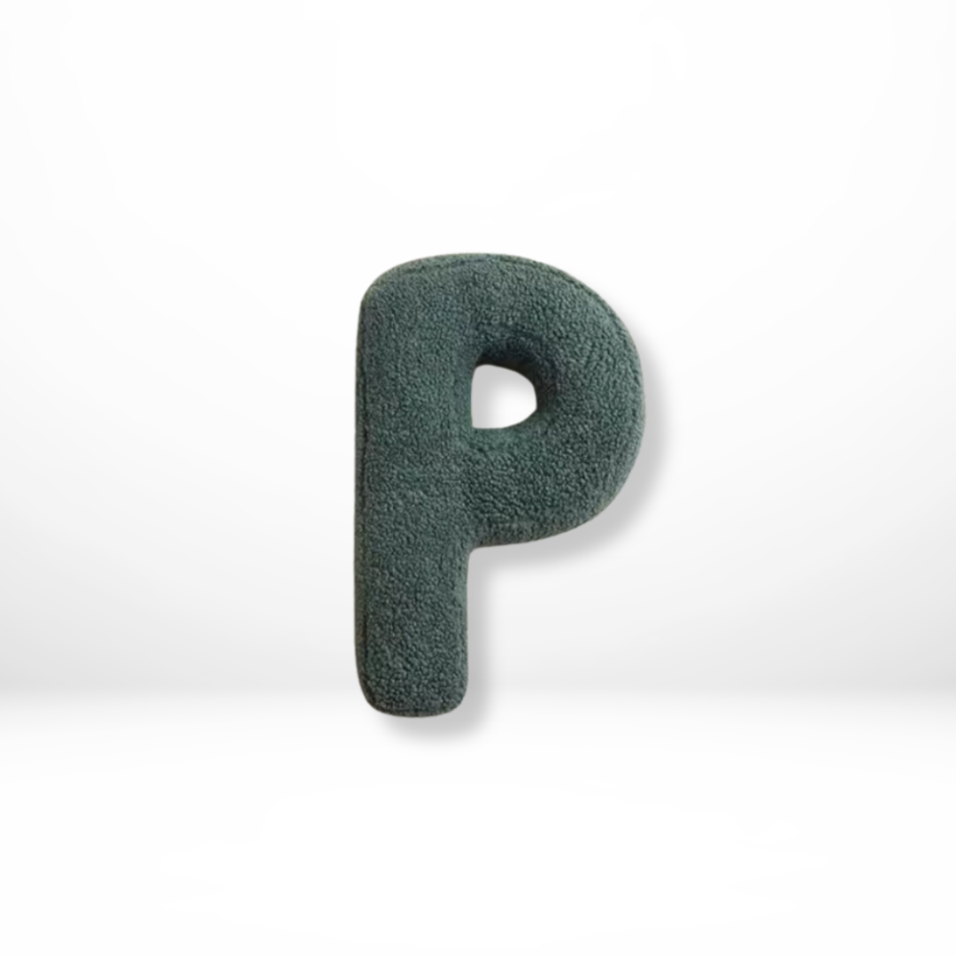 Sierkussen met Letters A tot Z – Persoonlijke Decoratie voor Woonkamer en Kinderkamer