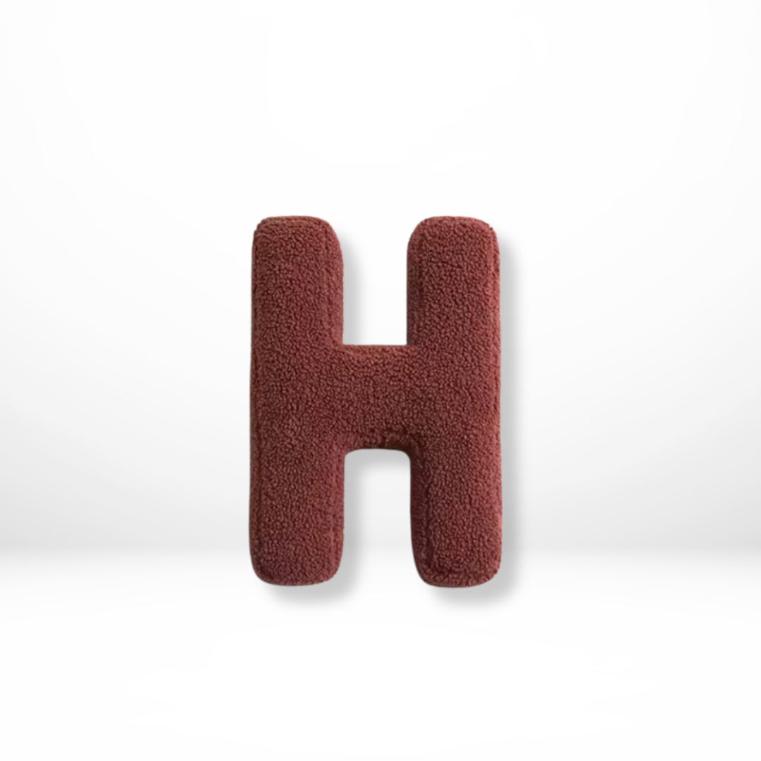 Sierkussen met Letters A tot Z – Persoonlijke Decoratie voor Woonkamer en Kinderkamer