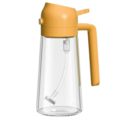 Glazen 2-in-1 Olie Spray met Fijne Nevel - 500 ml Voor Gezond Koken en Precisie Doseren