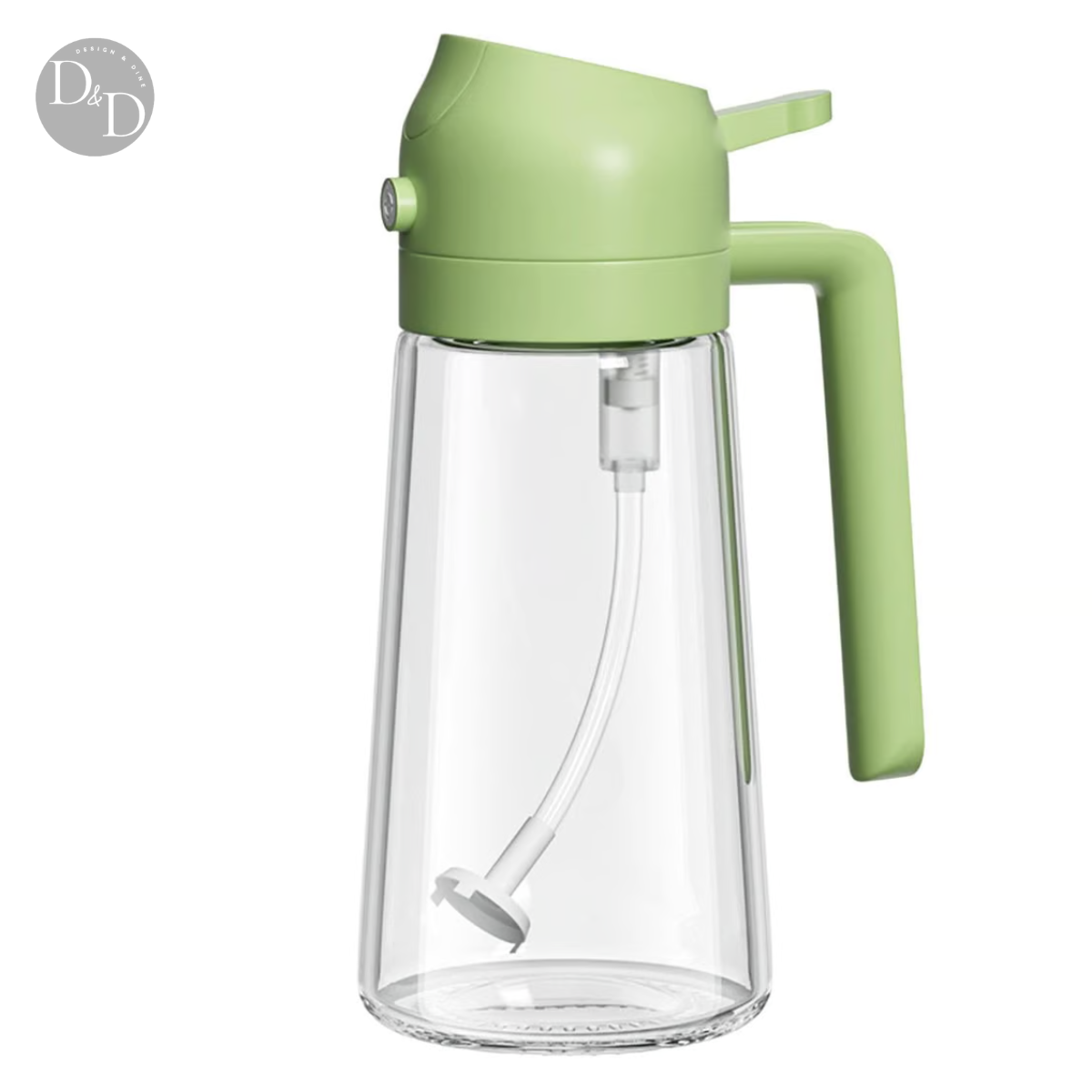 Glazen 2-in-1 Olie Spray met Fijne Nevel - 500 ml Voor Gezond Koken en Precisie Doseren