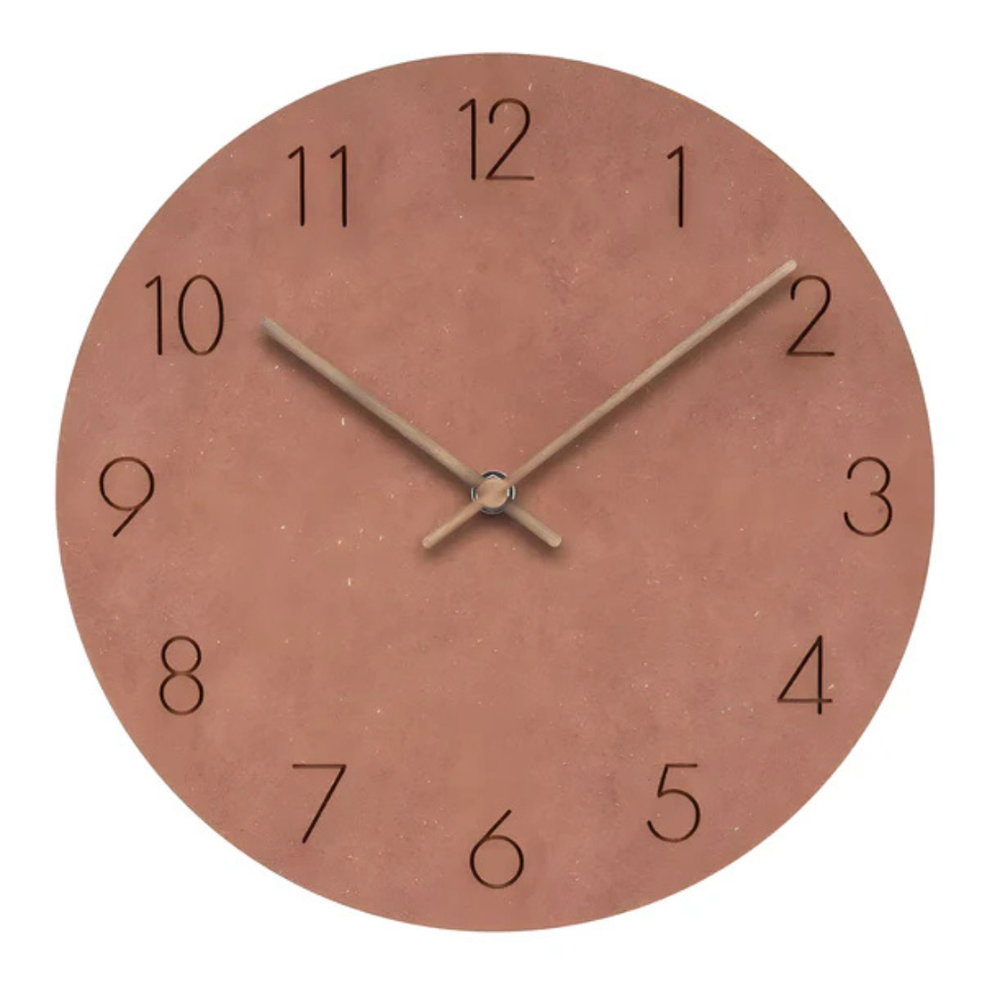 Grote minimalistische wandklok met stille beweging – 29 cm diameter voor een elegant interieur