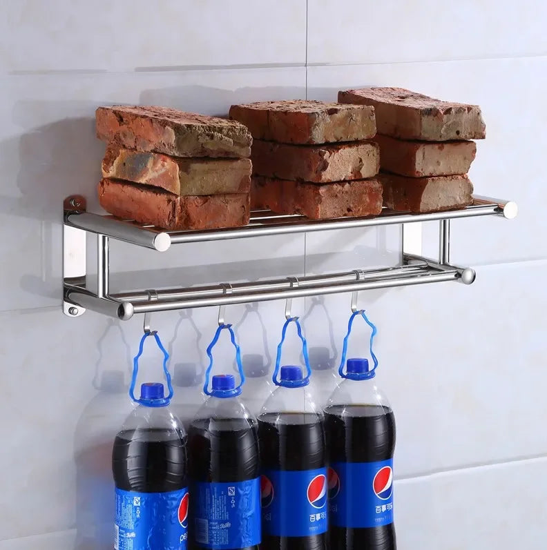 Handdoekhouder van roestvrij materiaal