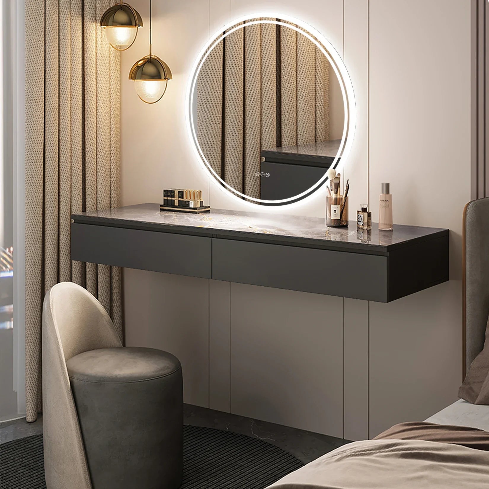 Intelligent LED Badkamer Mirror-anti-passend, aanraakbediening en dimbaar licht