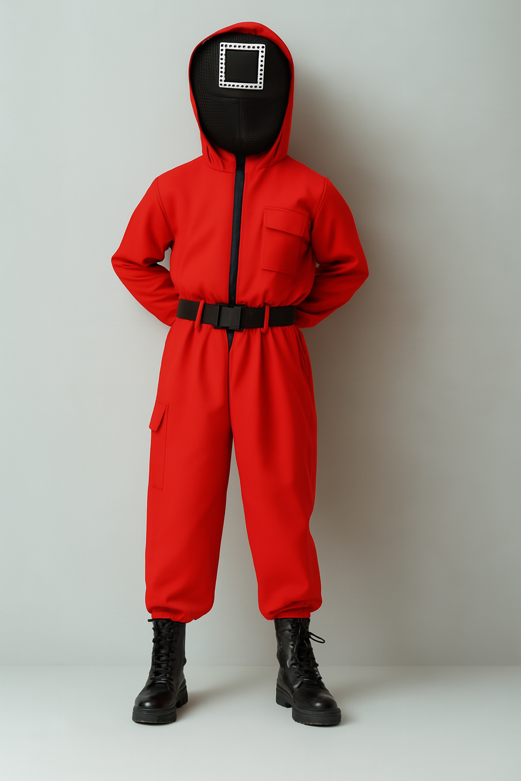 Kids Guard Halloween kostuum jumpsuit | Capuchon masker outfit