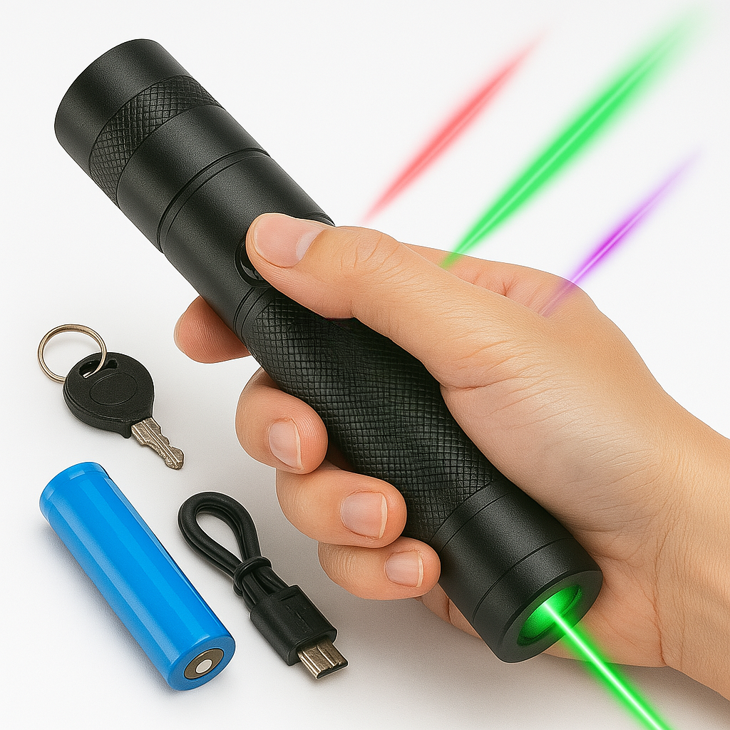 Laserpointer met groot bereik, verstelbaar
