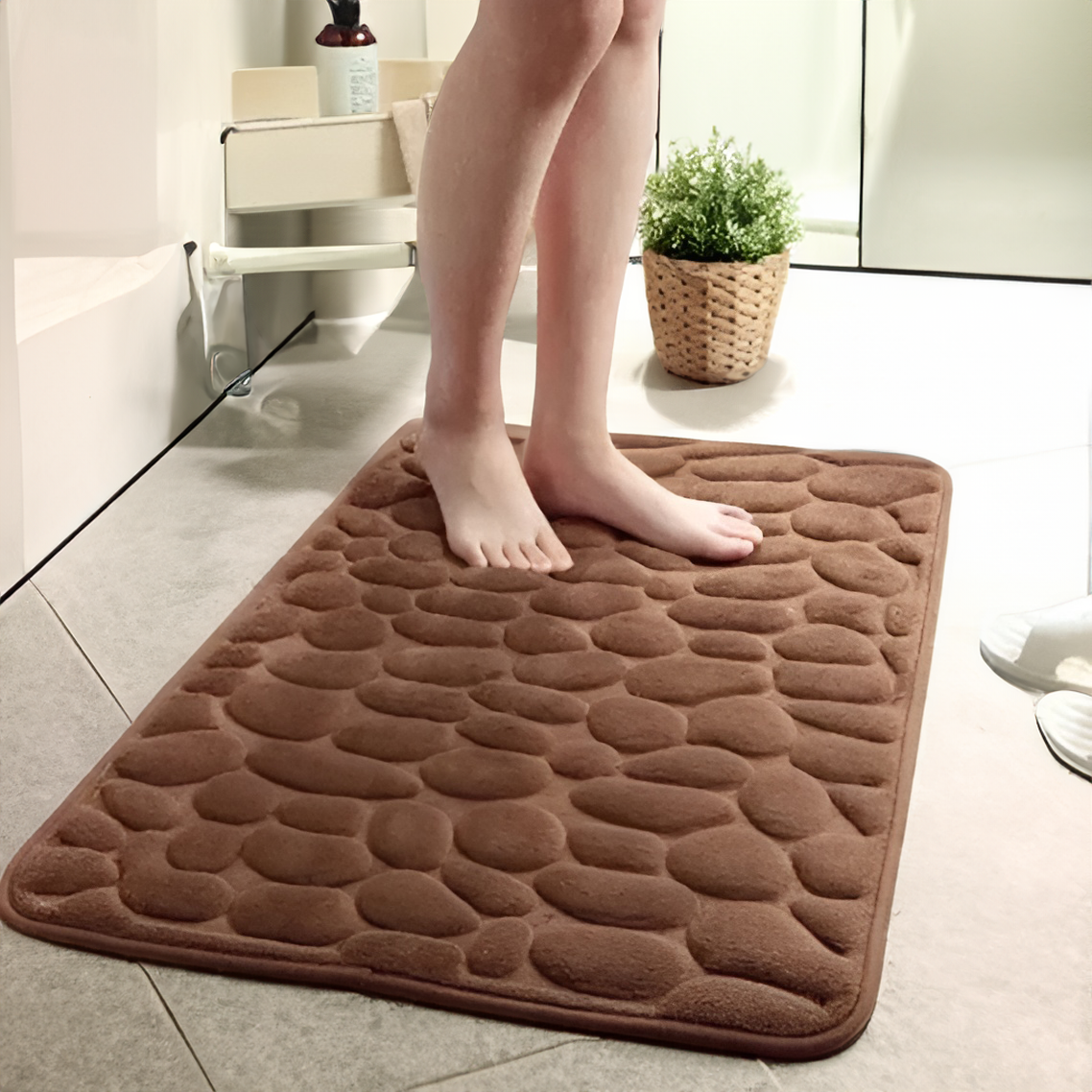 Luxefeet | niet -slip douchemat gemaakt van traagschuim - comfort en beveiliging voor elke dag