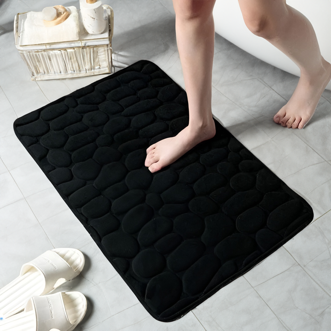 Luxefeet | niet -slip douchemat gemaakt van traagschuim - comfort en beveiliging voor elke dag