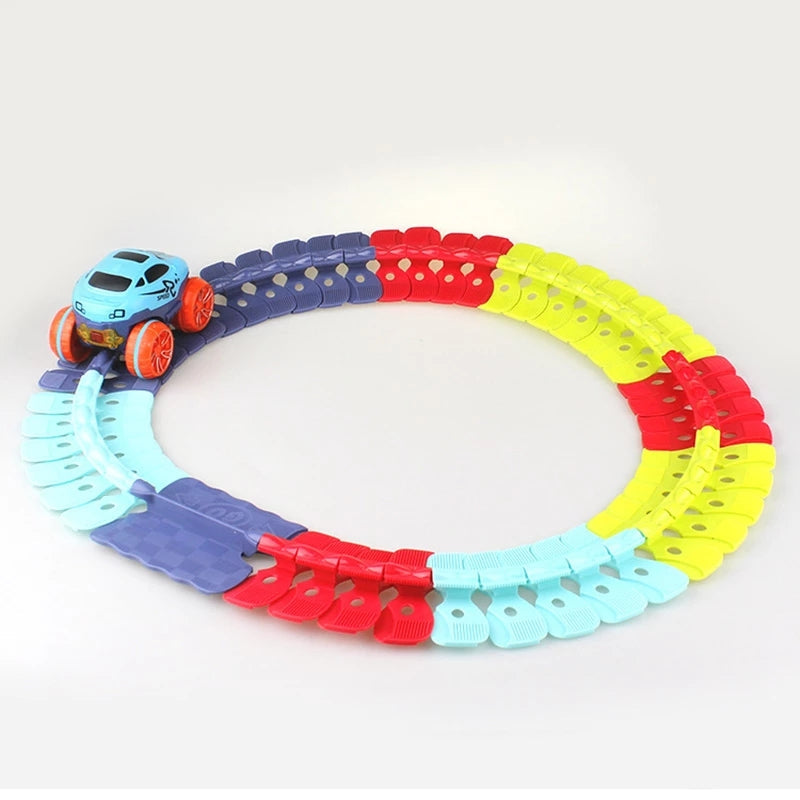 Magnetische autobaan voor kinderen - educatief speelgoed voor creatieve ontwikkeling met veilig, niet-giftig materiaal