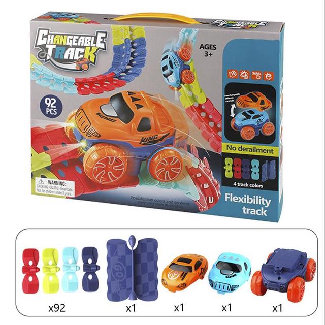 Magnetische autobaan voor kinderen - educatief speelgoed voor creatieve ontwikkeling met veilig, niet-giftig materiaal