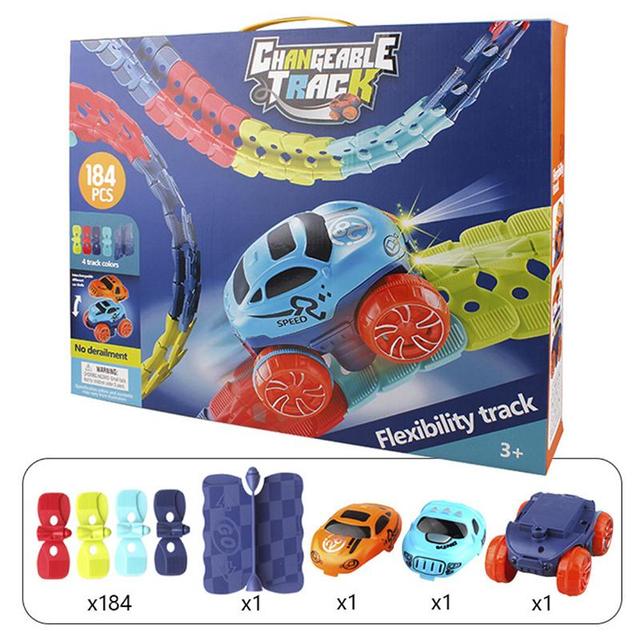 Magnetische autobaan voor kinderen - educatief speelgoed voor creatieve ontwikkeling met veilig, niet-giftig materiaal