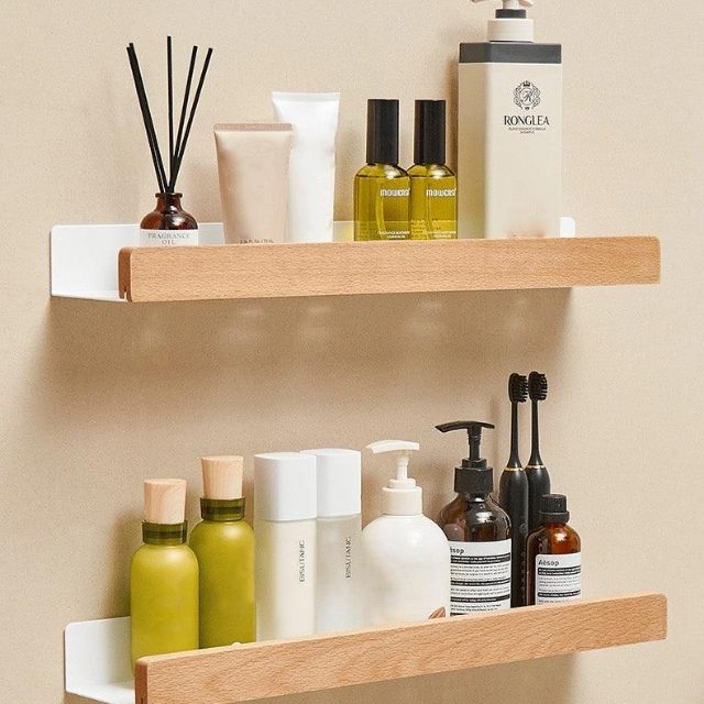 Badkamerrek zonder boren - Elegant design met extra opbergruimte