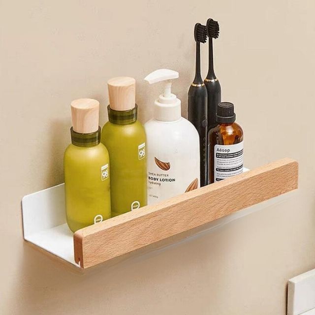 Badkamerrek zonder boren - Elegant design met extra opbergruimte