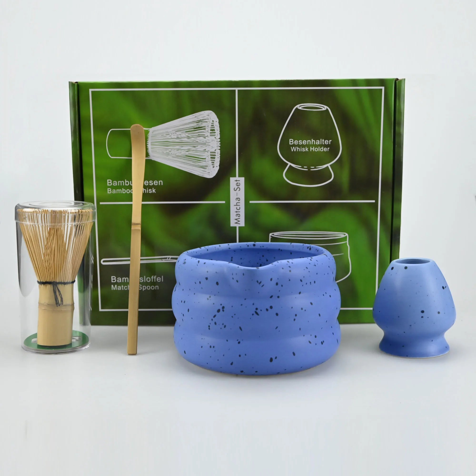 Matcha Set – Set van 4 met kom, garde en Matcha-bereidingsaccessoires