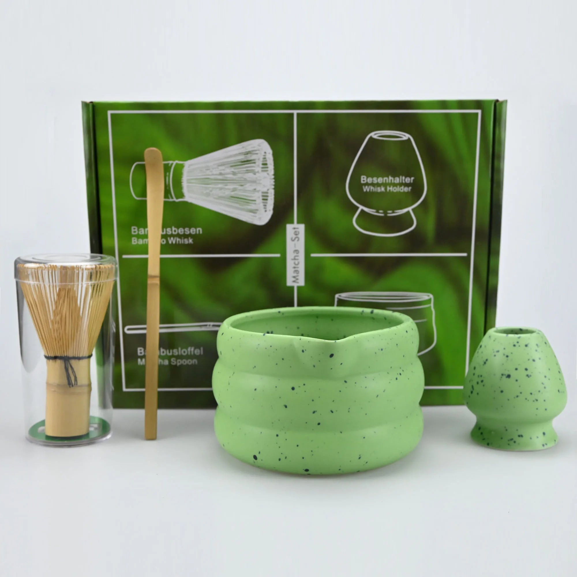 Matcha Set – Set van 4 met kom, garde en Matcha-bereidingsaccessoires