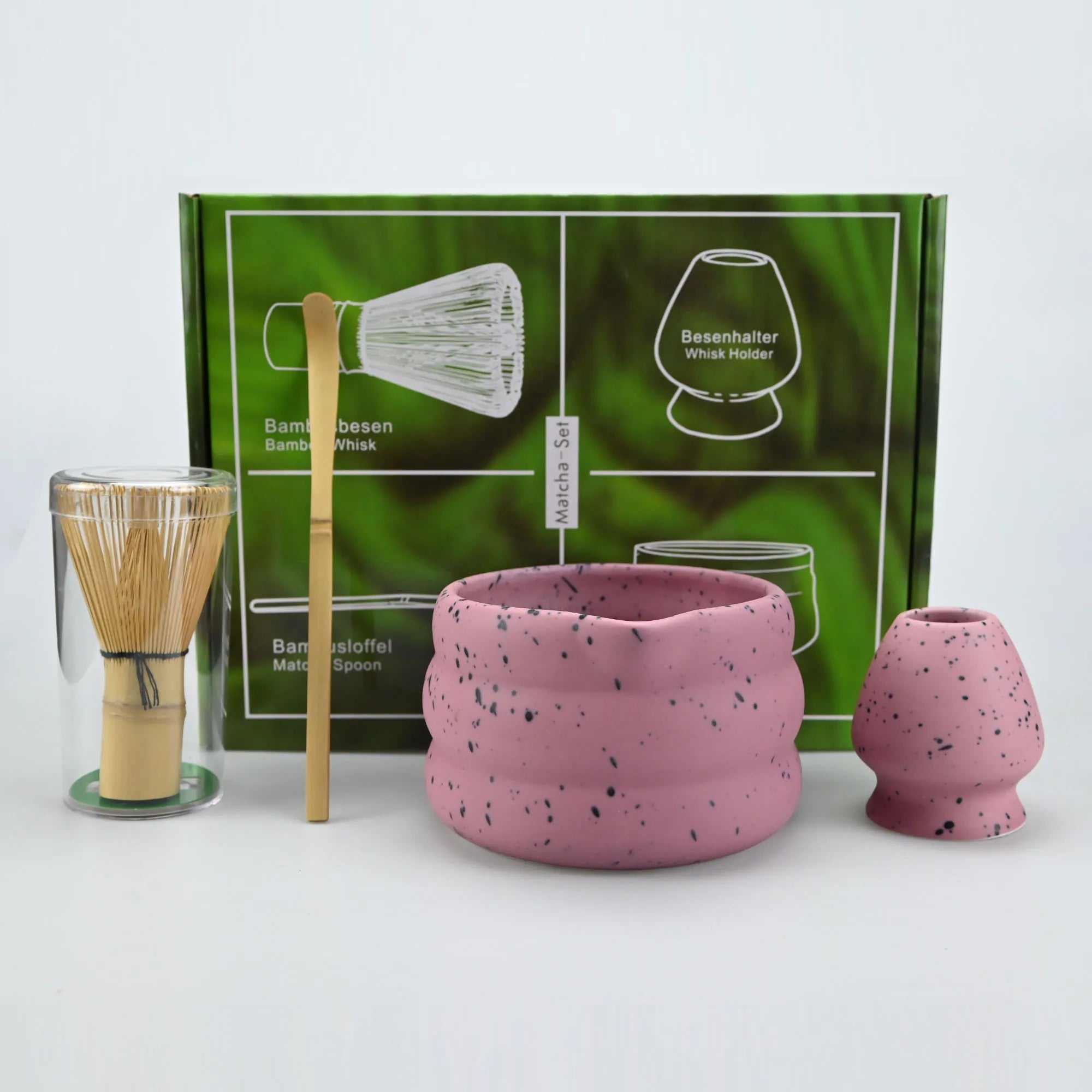 Matcha Set – Set van 4 met kom, garde en Matcha-bereidingsaccessoires