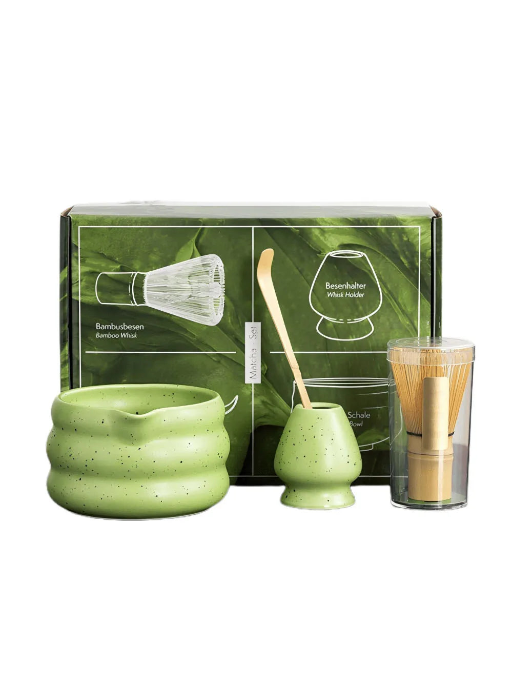Matcha Set – Set van 4 met kom, garde en Matcha-bereidingsaccessoires