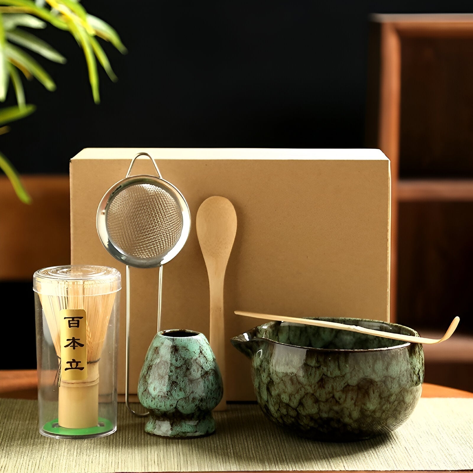 Matcha Set – Traditionele theeset als cadeau, 6-delig voor de theeceremonie, gemaakt van hoogwaardige materialen